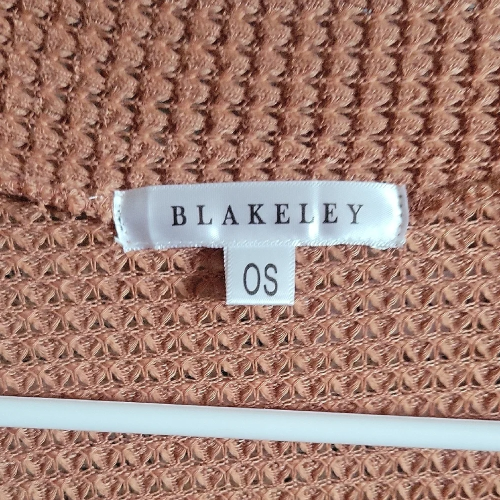 NWOT Tan Ribbed Knit Open-Front Cardigan Sweater - Picture 2 of 2